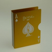 双重预言彩色单车牌夹(金色) Aluminum Card Clip (Gold)