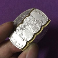 铜制摩根币瓶币(摩根币三折币)
