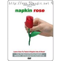 餐巾纸折玫瑰花 Napkin Rose by Michael Mode - DVD