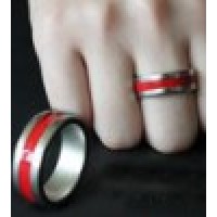 刘谦-新潮烤漆磁戒王(红色小号) Magnetic Engraved PK Ring -18mm(Red,Deluxe)