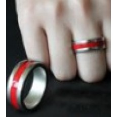 刘谦-新潮烤漆磁戒王(红色小号) Magnetic Engraved PK Ring -18mm(Red,Deluxe)