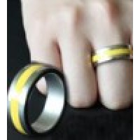 刘谦-新潮烤漆磁戒王(黄色小号) Magnetic Engraved PK Ring -18mm(Yellow,Deluxe)