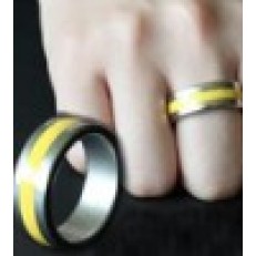 刘谦-新潮烤漆磁戒王(黄色中号) Magnetic Engraved PK Ring -19mm(Yellow,Deluxe)