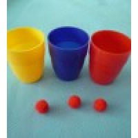 塑制三杯三球(中号) 三仙归洞(三杯魔球) Cups & Balls - Standard - Plastic