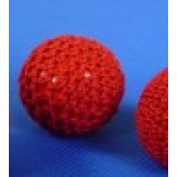 红色普通针织球(3.1cm) Crochet Ball (Red) 1.25 Inch