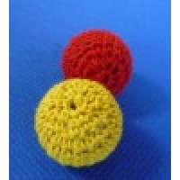小号普通针织球2.1cm(红色与黄色两种选择) Crochet Ball 0.87 Inch