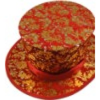 新款红色烫金亮片魔术礼帽