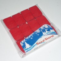 超薄日本红色雪花纸(12颗装) SnowStorms - Red