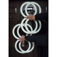 错觉艺术(中国达人秀魔环)--新型杂耍环(1套4个8)7mm Eight Ring - Juggling