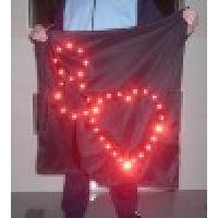 红光亮灯布(红桃8) Blendo Bag With Red Lights - Heart 8