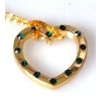 镶钻心形明日环(金色) Jewelry Infinity Ring - Heart Shape