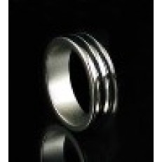 刘谦-新潮烤漆磁戒王(双圈黑色中号)19mm Magnetic Engraved PK Ring -19mm(Double Black Ring)