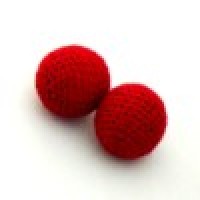 红色针织磁力球(磁力杯专用球2.5cm) Chop Cup Balls, Red,1 Inch