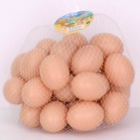 仿真塑料空心鸡蛋(红色整体型,20个/袋) Super Plastic Egg (Brown,Hollow,20 Pieces)