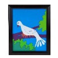 画框出鸽子(单鸽) Dove Frame (One Dove Version)