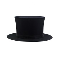 黑色弹簧礼帽 折叠魔术帽 Folding Top Hat - Black