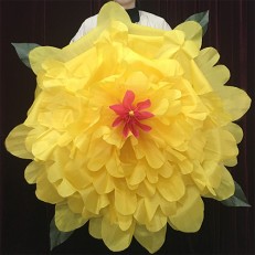 超逼真极品闪现牡丹花特大号(黄色,100厘米) Peony Production (Yellow) -100cm