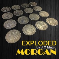 摩根版眼花缭乱--摩根爆炸币(4变16) Exploded Morgan by J.C Magic