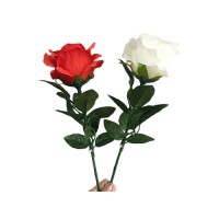 单支充电版超亮亮灯玫瑰(红色与白色可选) Super Light Rose (Rechargeable, 2 Colors)