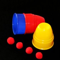 专业版塑制三杯三球(大号) 专业三仙归洞 Cups & Balls - Standard - Plastic