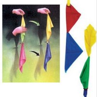 双丝巾变色(小号)20cm 四色丝巾 Color Changing Handkerchief Silk
