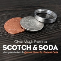 摩根版苏格兰硬币(Scotch & Soda) Scotch & Soda (Morgan Dollar and Queen Victoria Ancient Coin) by Oliver Magic