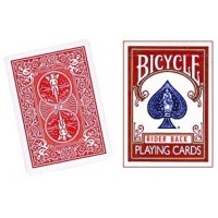单车白面红背牌 Blank Face Bicycle Cards (Red)