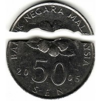 马币咬币（50 Sen）Coin Bite (Malaysia 50 Cent)