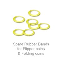 小皮筋 迷你皮圈 高品质 Spare Rubber Bands for Flipper coins & Folding coins - (25 per package) High Quality