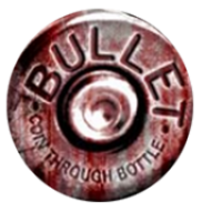Bullet Coin Through Bottle